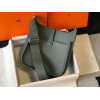 Replica Hermes H083435 Evelyne III 29 Shoulder Bag Silver Hardware Dark Green