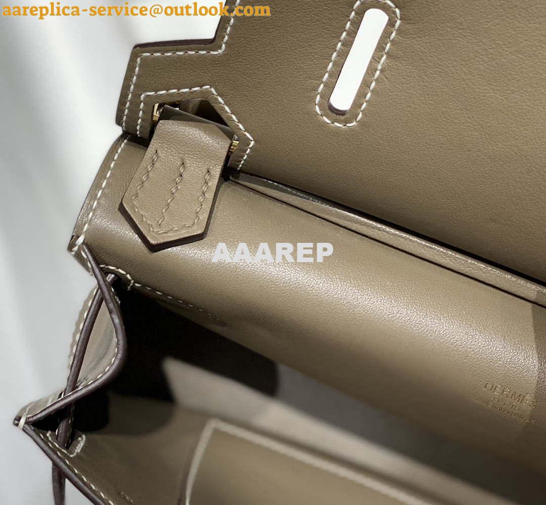 Replica Hermes 316413 Jyspiere Leather Hermes bags Elephant gray H900912 5 Replica Hermes 316413 Jyspiere Leather Hermes bags Elephant gray H900912 5