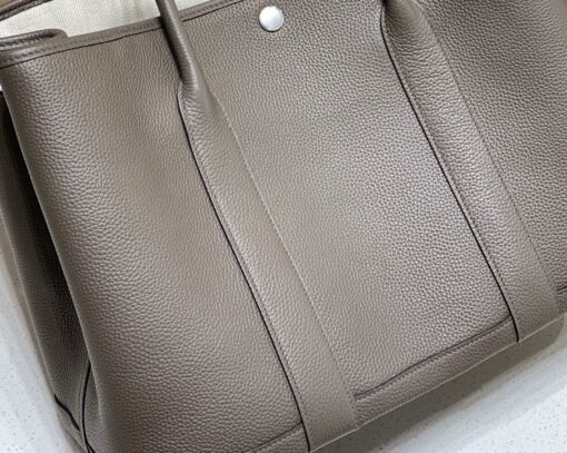 Replica Hermes Dark Gray Togo Medium Garden Party 36cm Bag H239059 3