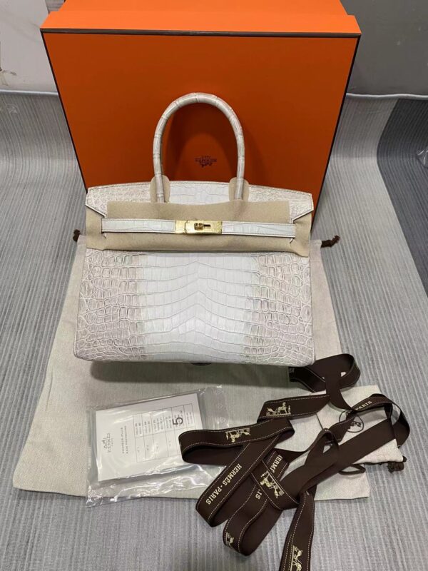 Replica Hermes Birkin Designer Tote Bag Himalaya Crocodile Leather H99820 9