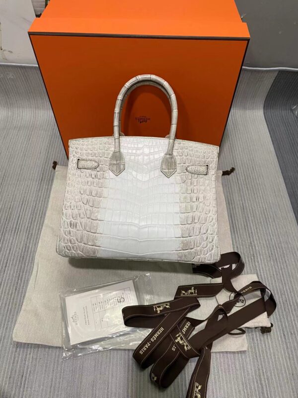 Replica Hermes Birkin Designer Tote Bag Himalaya Crocodile Leather H99820 10