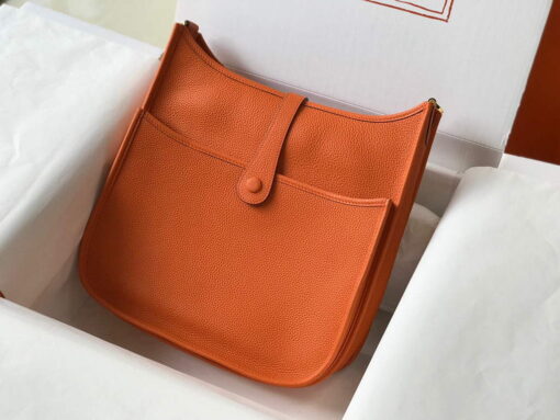 Replica Hermes H083434 Evelyne III 29 bag Designer Hermes Shoulder Bag 203871 Orange