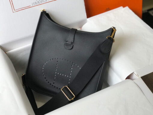 Replica Hermes Evelyne III 29 bag Designer Hermes Shoulder Bag Black 6