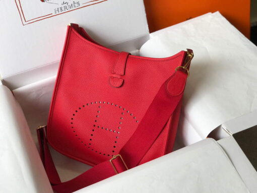 Replica Hermes Evelyne III 29 bag Designer Hermes Shoulder Bag 203869 Red 6