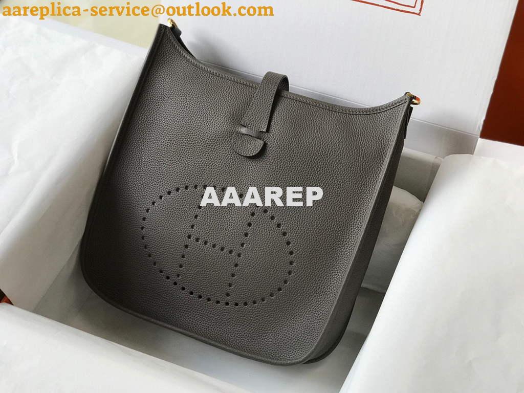Replica Hermes Evelyne III 29 bag Designer Hermes Shoulder Bag 203870 Dark Grey 4 Replica Hermes Evelyne III 29 bag Designer Hermes Shoulder Bag 203870 Dark Grey 4