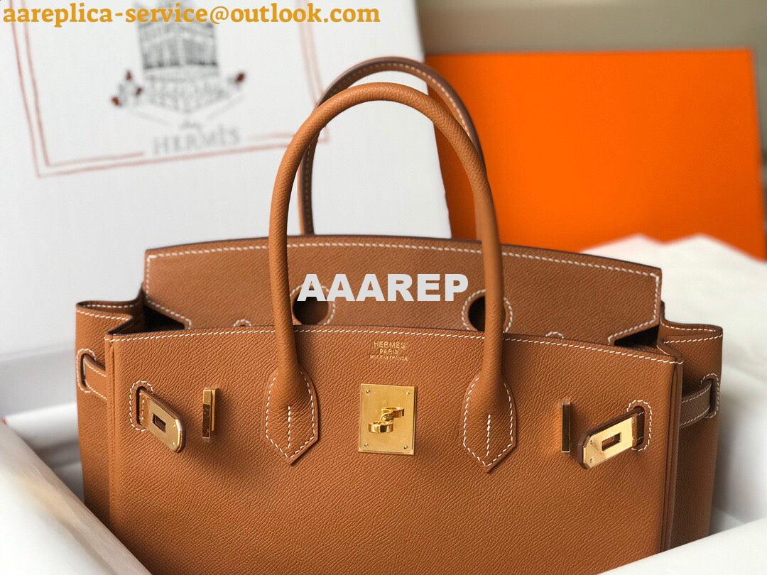 Replica Hermes Birkin Designer Tote Bag Epsom Leather 28356 Brown 4 Replica Hermes Birkin Designer Tote Bag Epsom Leather 28356 Brown 4