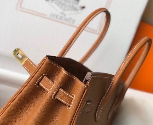 Replica Hermes Birkin Designer Tote Bag Epsom Leather 28356 Brown 5