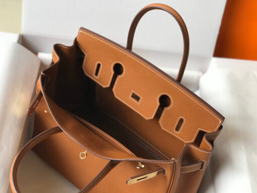 Replica Hermes Birkin Designer Tote Bag Epsom Leather 28356 Brown 8