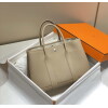 Replica Hermes Gray Clemence Garden Party 30cm Bag H239044 10