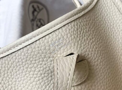 Replica Hermes Evelyne Bag Designer Hermes Mini Crossbody Real Bag 20429 Beige 5