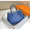 Replica Hermes Blue Clemence Garden Party 30cm Bag H239040