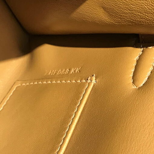 Replica Hermes Kelly Pouchette Swift Leather clutch bag Silver H230264 6