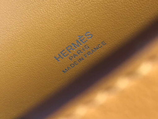 Replica Hermes Kelly Pouchette Swift Leather clutch bag Silver H230264 7