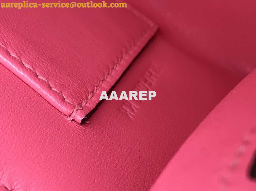 Replica Hermes Mini Kelly Pouchette Swift Leather clutch bag Silver H230253 5 Replica Hermes Mini Kelly Pouchette Swift Leather clutch bag Silver H230253 5