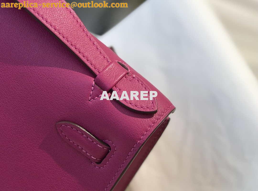 Replica Hermes Kelly Pouchette Swift Leather clutch bag Gold H230275 4 Replica Hermes Kelly Pouchette Swift Leather clutch bag Gold H230275 4