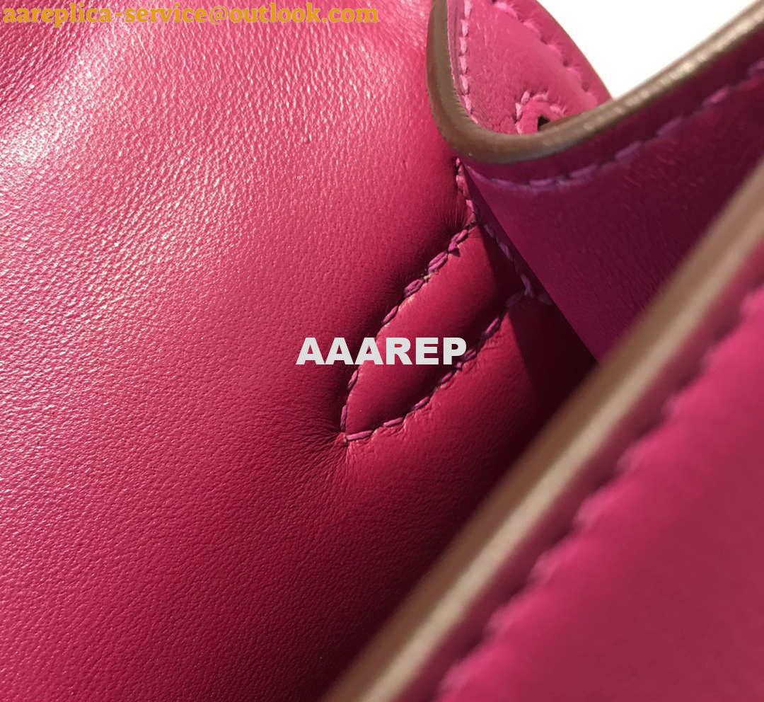 Replica Hermes Kelly Pouchette Swift Leather clutch bag Gold H230275 5 Replica Hermes Kelly Pouchette Swift Leather clutch bag Gold H230275 5