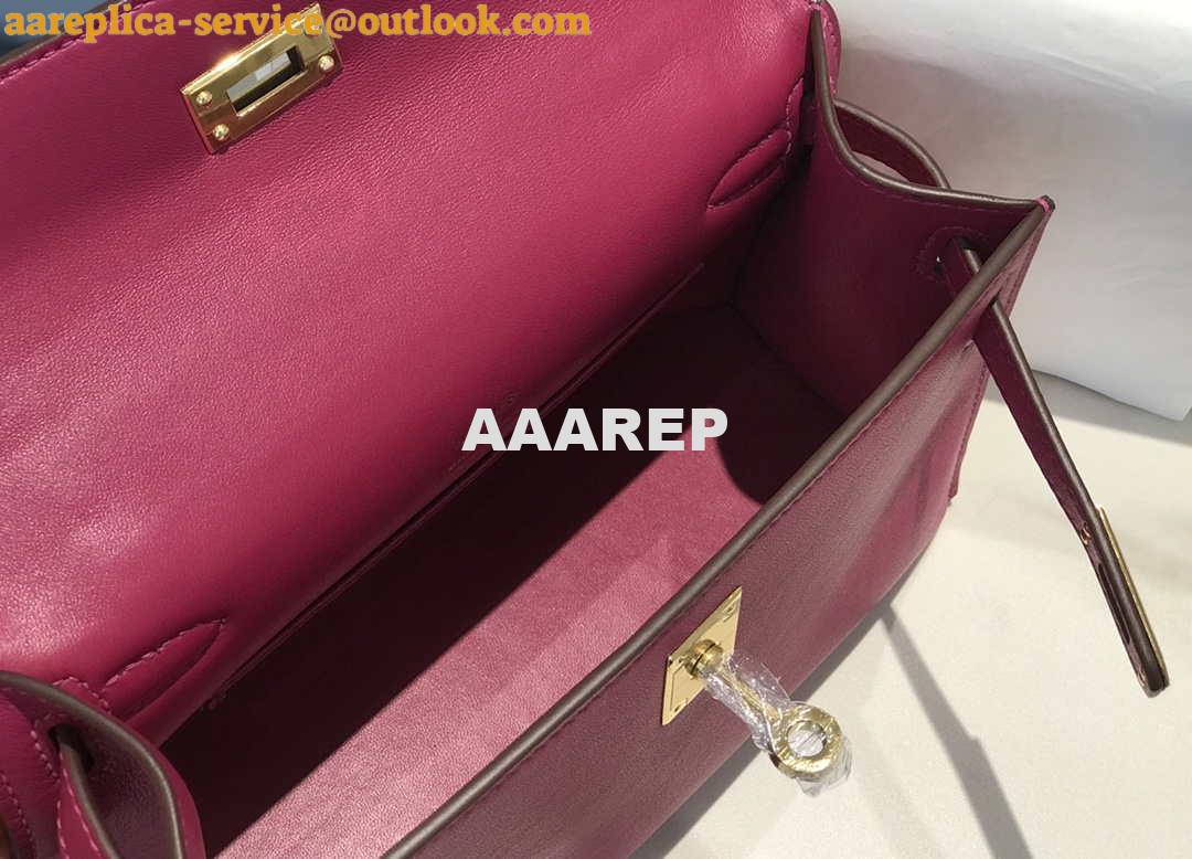 Replica Hermes Kelly Pouchette Swift Leather clutch bag Gold H230275 8 Replica Hermes Kelly Pouchette Swift Leather clutch bag Gold H230275 8