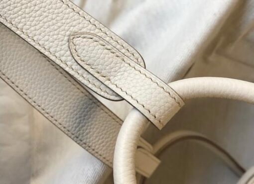 Replica Hermes Lindy 26cm Designer Tote Shoulder Bags Wihte Silver 7