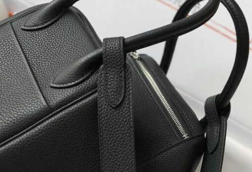 Replica Hermes Lindy 26cm Designer Tote Shoulder Bags Black 12