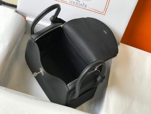 Replica Hermes Lindy 26cm Designer Tote Shoulder Bags Black 17