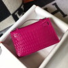 Replica Hermes Mini Kelly Pouchette Crocodile Leather H230237 Oragano 8