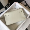 Replica Hermes Mini Kelly Pouchette Epsom Leather H230229 Green 10