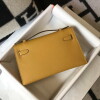 Replica Hermes Mini Kelly Pouchette Epsom Leather H230229 Green 9