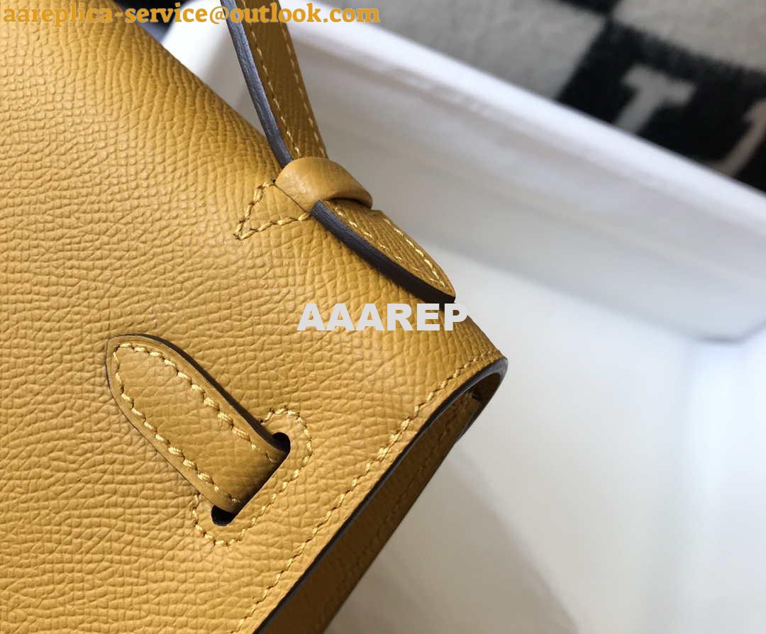 Replica Hermes Mini Kelly Pouchette Epsom Leather H230228 Yellow 6 Replica Hermes Mini Kelly Pouchette Epsom Leather H230228 Yellow 6