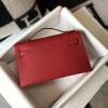 Replica Hermes Mini Kelly Pouchette Epsom Leather H230227 Red