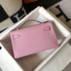 Replica Hermes Mini Kelly Pouchette Epsom Leather H230226 Pink