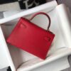 Replica Hermes Kelly Bag Hermes 19CM Epsom Shoulder Mini Bag Red 20465