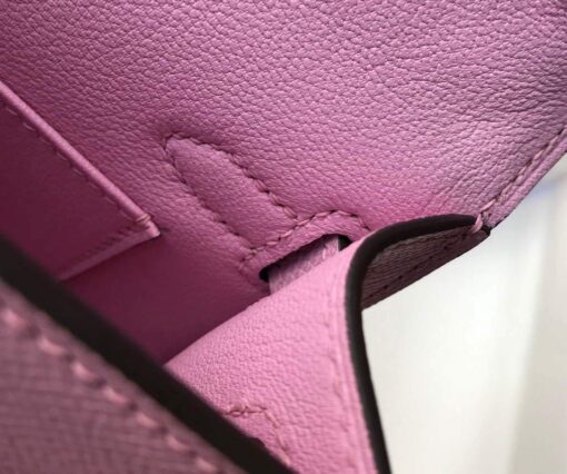 Replica Hermes Kelly Bag Hermes 19CM Epsom Shoulder Mini Bag purple 20459 6