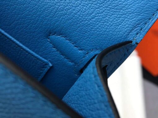 Replica Hermes Kelly Bag Hermes 19CM Epsom Shoulder Mini Bag Middle blue 20469 7