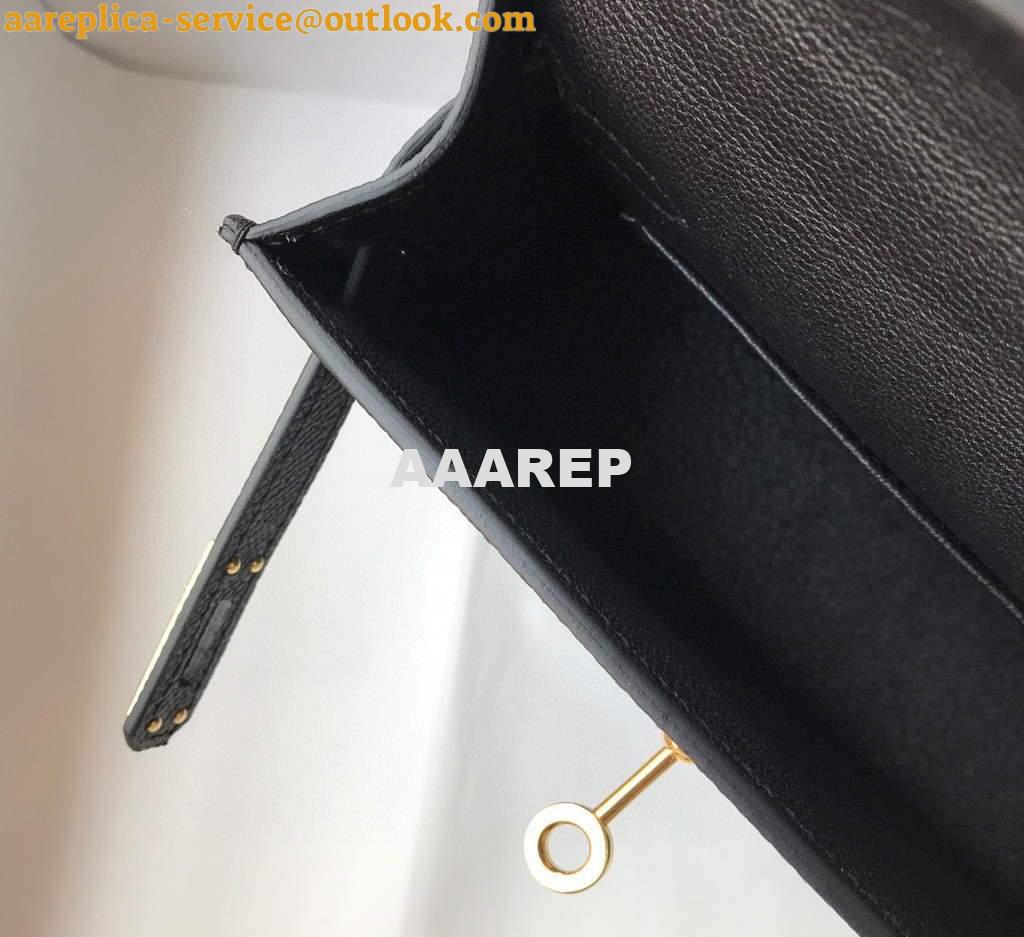 Replica Hermes Kelly Bag Hermes 19CM Epsom Shoulder Mini Bag Black Gold buckle 20455 7 Replica Hermes Kelly Bag Hermes 19CM Epsom Shoulder Mini Bag Black Gold buckle 20455 7