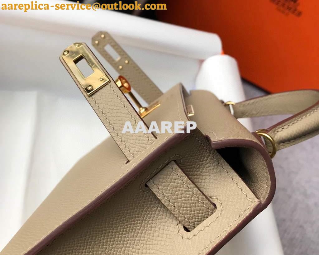 Replica Hermes Kelly Bag Hermes 19CM Epsom Shoulder Mini Bag Apricot 20466 6 Replica Hermes Kelly Bag Hermes 19CM Epsom Shoulder Mini Bag Apricot 20466 6