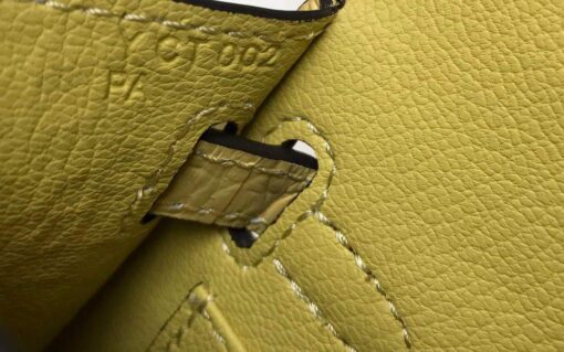 Replica Hermes Kelly Bag Designer Hermes 19CM Shoulder Mini Bag Yellow 20451 6