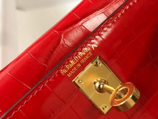 Replica Hermes Kelly Bag Designer Hermes 19CM Shoulder Mini Bag Red 20454 5
