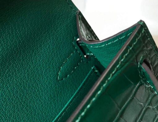 Replica Hermes Kelly Bag Designer Hermes 19CM Shoulder Mini Bag Green 20452 6