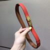 Replica Hermes Women's Kelly Leather Belt 20MM 19019 Orange Red