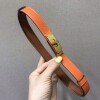 Replica Hermes Women's Kelly Leather Belt 20MM 19019 Brown 6