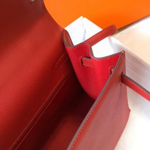 Replica Hermes Sellier Kelly 28cm of Epsom Leather Bag 20332 Red 7