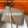 Replica Hermes Sellier Kelly 28cm of Epsom Leather Bag 20331 Gray