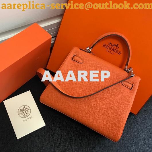 Replica Hermes Kelly Danse 20313 Designer Tote Shoulder Strap Bag Orange 9 Replica Hermes Kelly Danse 20313 Designer Tote Shoulder Strap Bag Orange 9