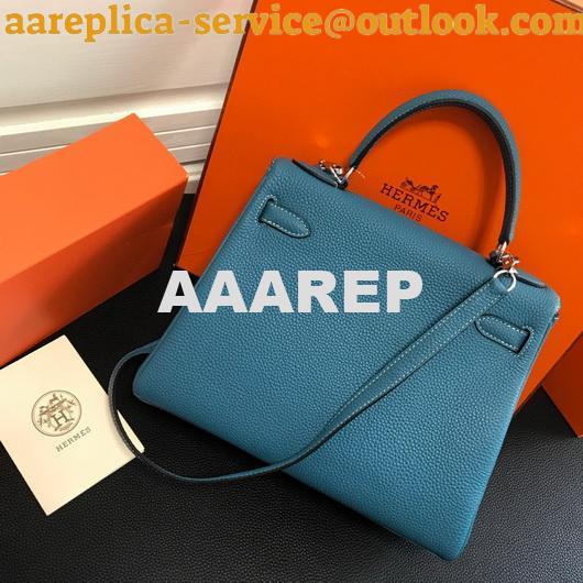 Replica Hermes Kelly Danse 20310 Designer Tote Shoulder Strap Bag Blue 7 Replica Hermes Kelly Danse 20310 Designer Tote Shoulder Strap Bag Blue 7