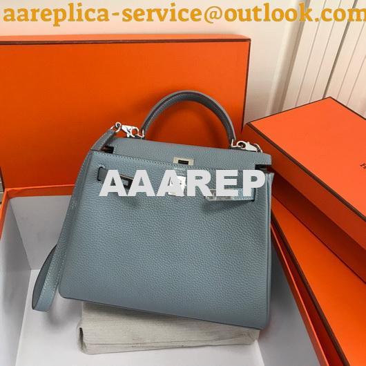 Replica Hermes Kelly Danse 20309 Designer Tote Shoulder Strap Bag Lake Blue 6 Replica Hermes Kelly Danse 20309 Designer Tote Shoulder Strap Bag Lake Blue 6