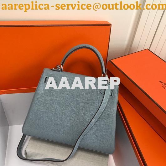 Replica Hermes Kelly Danse 20309 Designer Tote Shoulder Strap Bag Lake Blue 7 Replica Hermes Kelly Danse 20309 Designer Tote Shoulder Strap Bag Lake Blue 7