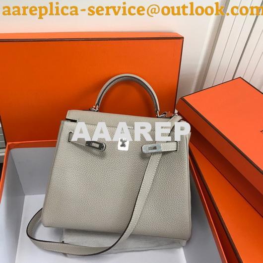Replica Hermes Kelly Danse 20308 Designer Tote Shoulder Strap Bag Gray 6 Replica Hermes Kelly Danse 20308 Designer Tote Shoulder Strap Bag Gray 6