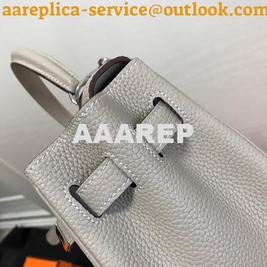 Replica Hermes Kelly Danse 20308 Designer Tote Shoulder Strap Bag Gray 9 Replica Hermes Kelly Danse 20308 Designer Tote Shoulder Strap Bag Gray 9