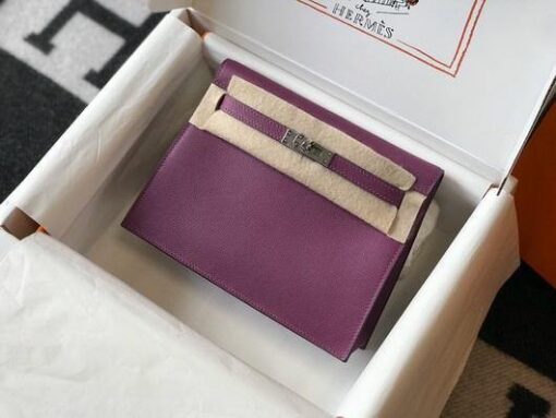 Replica Hermes Kelly Danse 22cm Leather Bag 20358 Purple