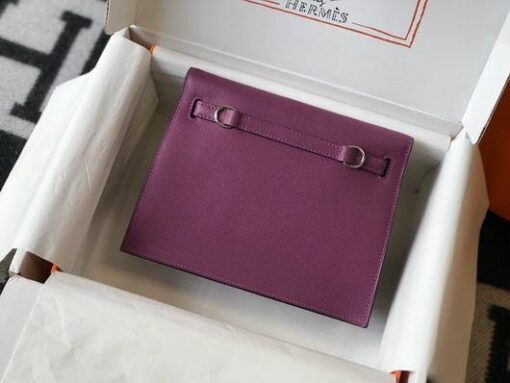 Replica Hermes Kelly Danse 22cm Leather Bag 20358 Purple 3